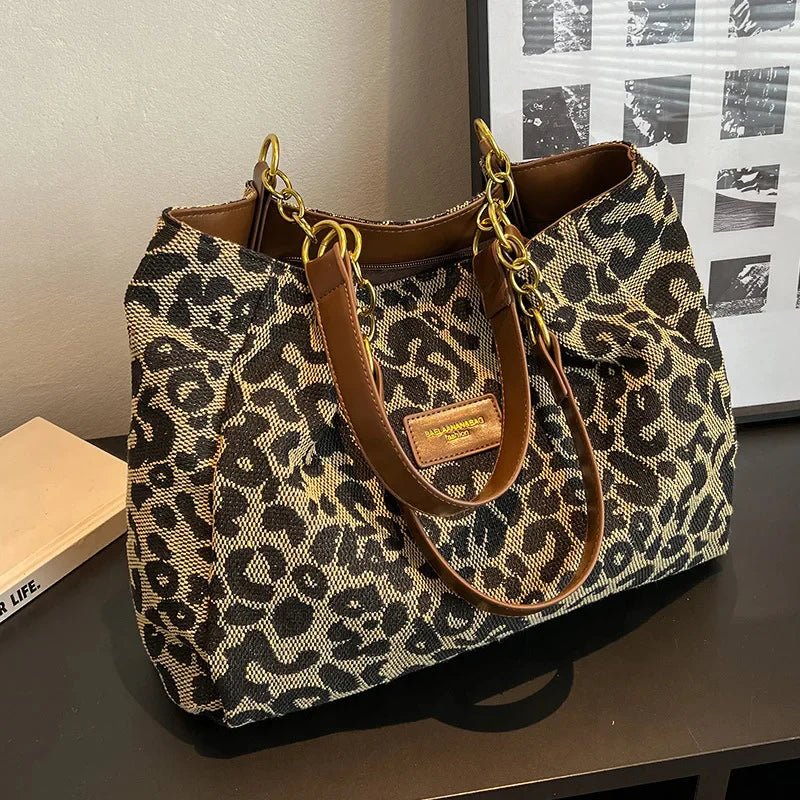 Bolso Tote Nina™ | Estilo Animal Print y Espacio Extra - vittoria stile
