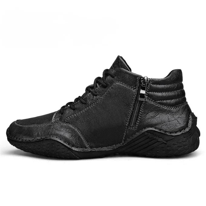 Botas de media caña de cuero genuino para hombres - vittoria stile
