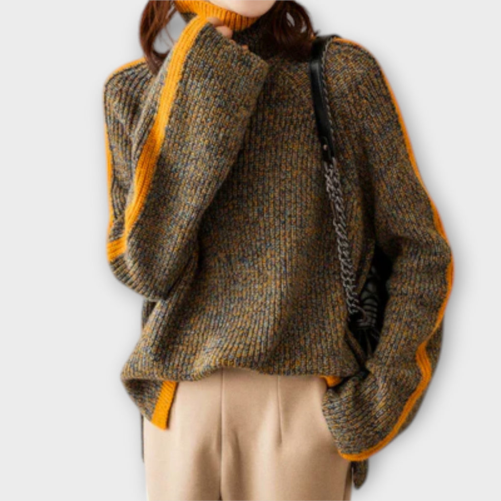 Breseis - Suéter de cuello alto vintage - vittoria stile