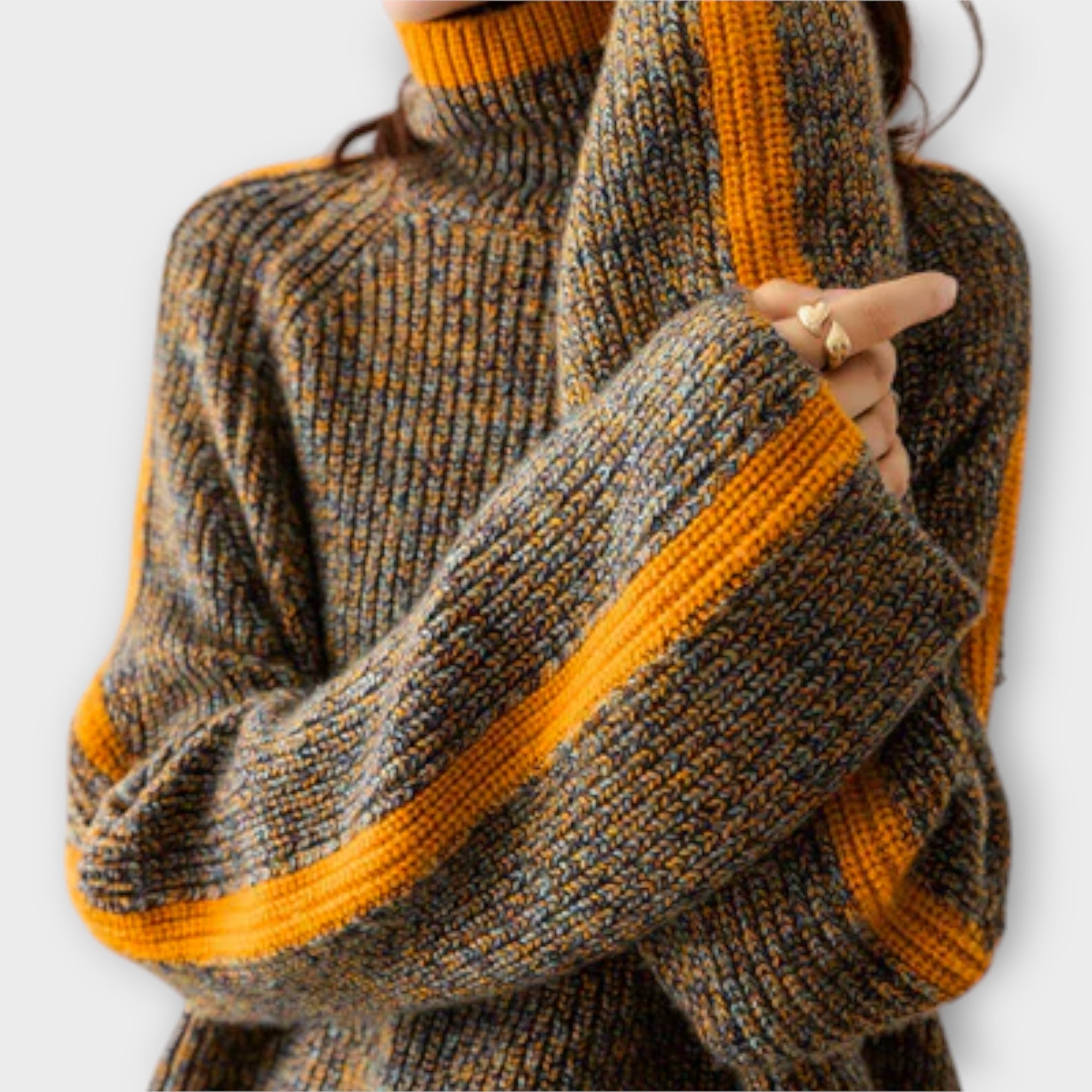 Breseis - Suéter de cuello alto vintage - vittoria stile