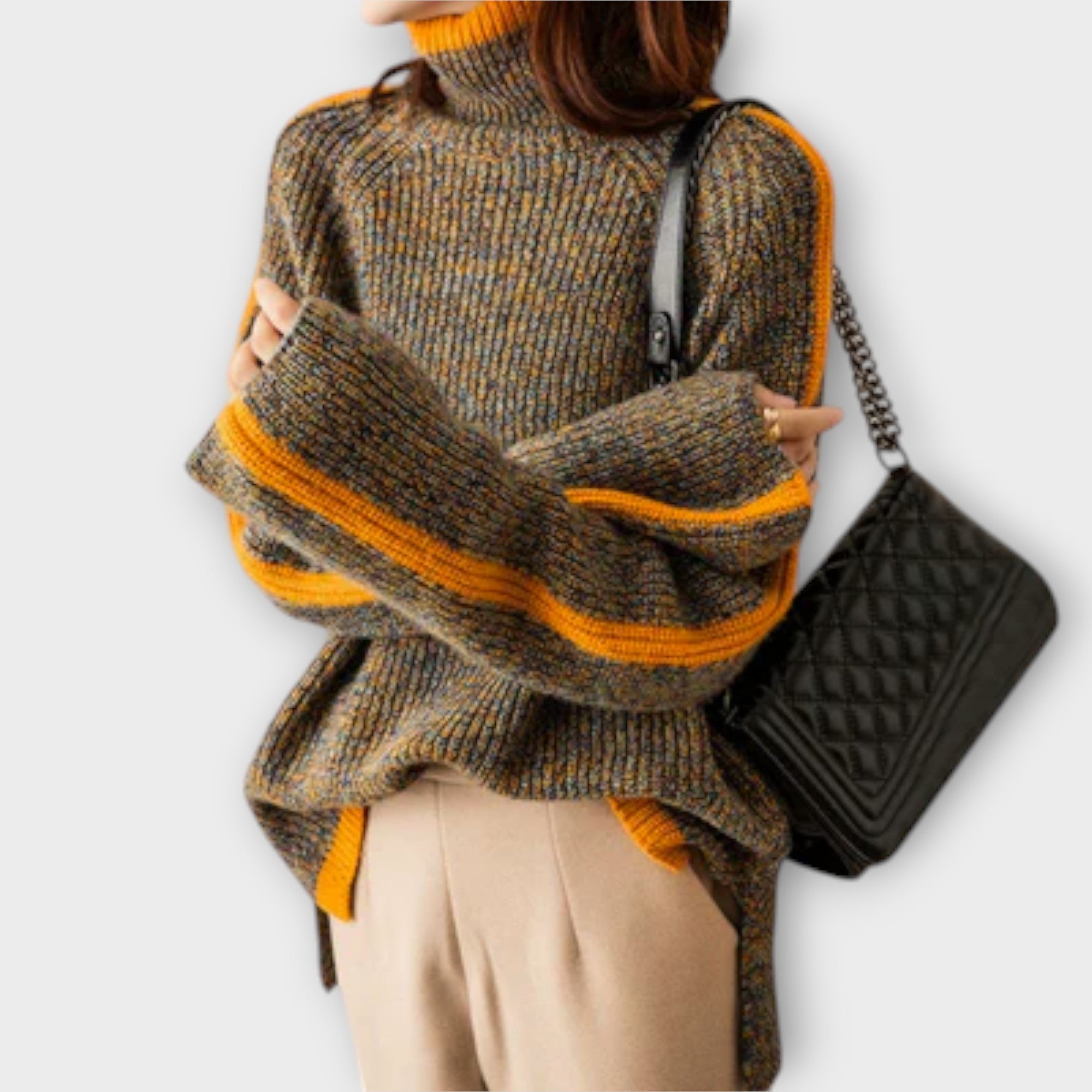 Breseis - Suéter de cuello alto vintage - vittoria stile