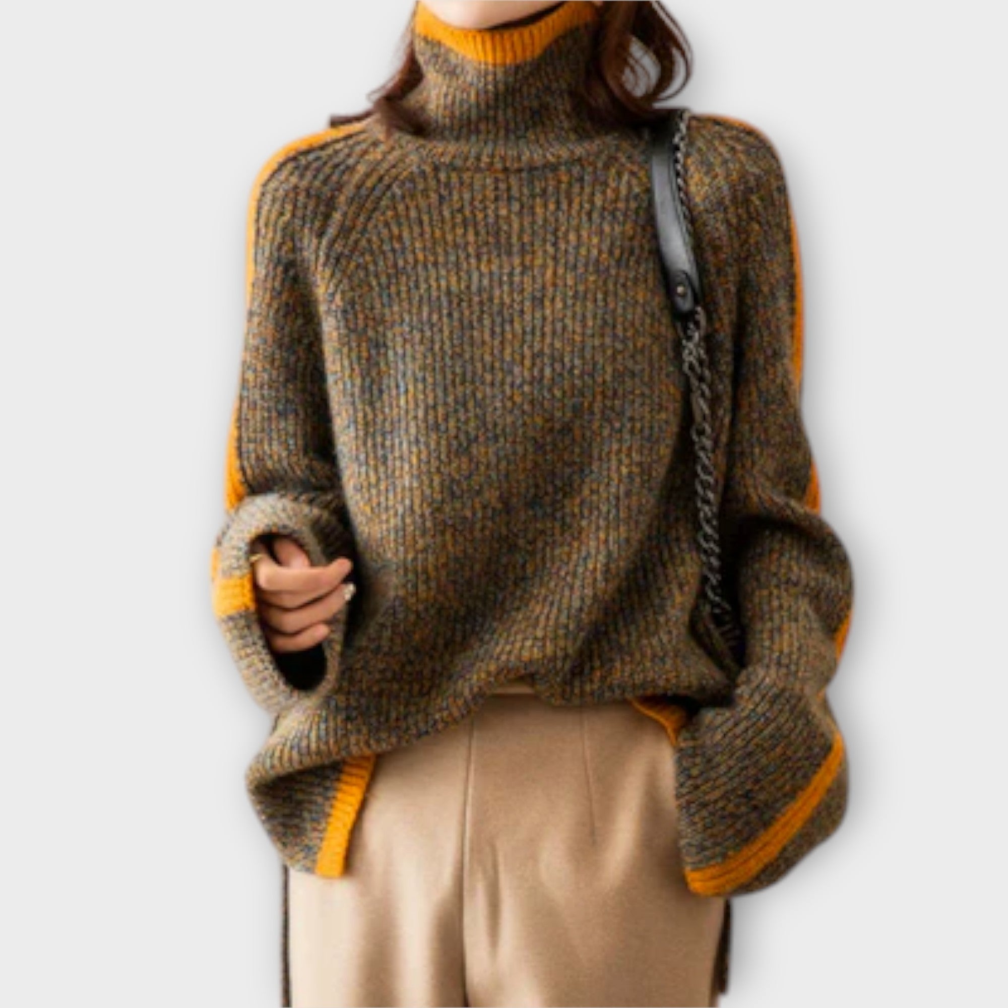Breseis - Suéter de cuello alto vintage - vittoria stile