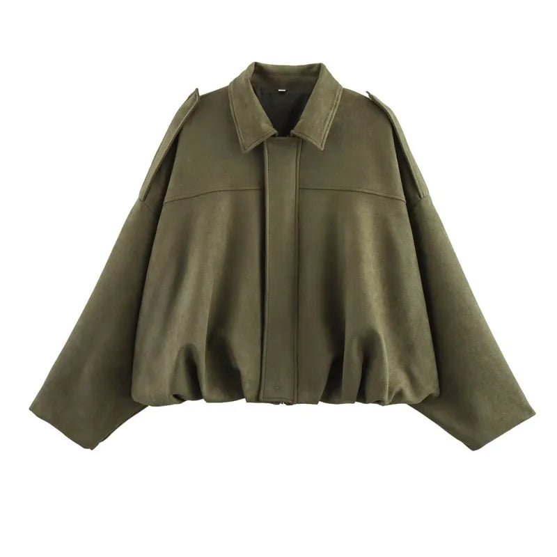Calvera | Bomber Suede Efecto Premium - vittoria stile