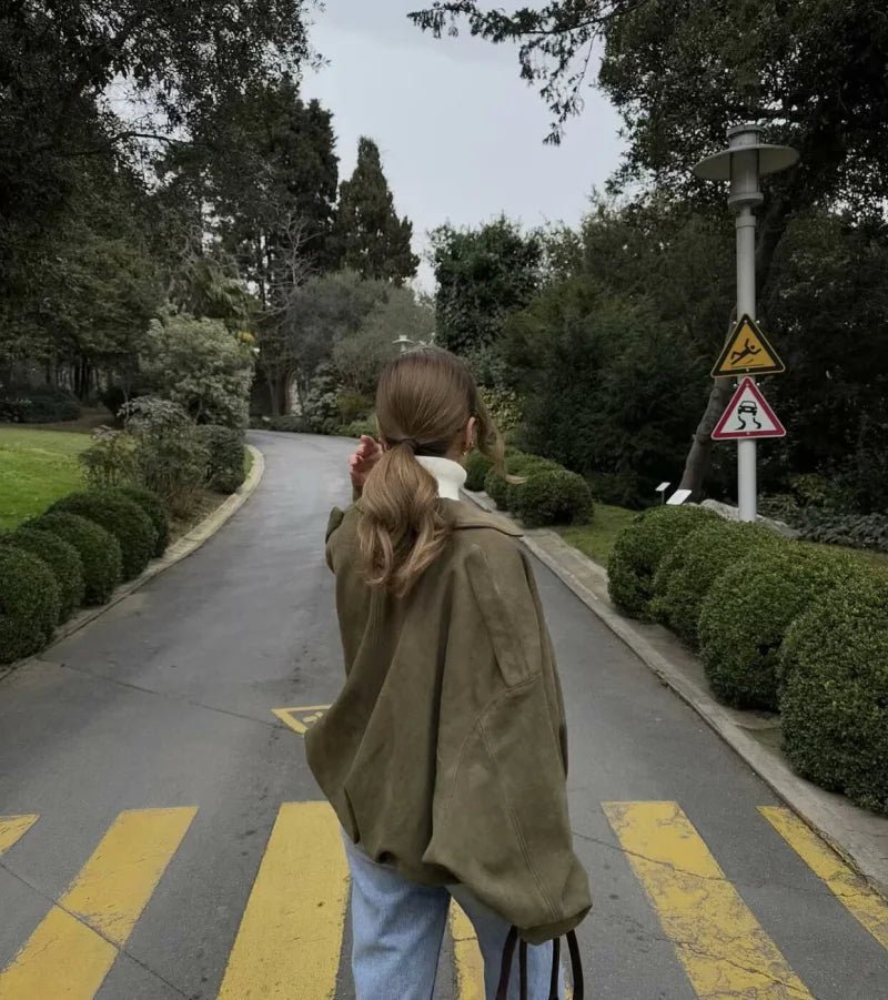 Calvera | Bomber Suede Efecto Premium - vittoria stile