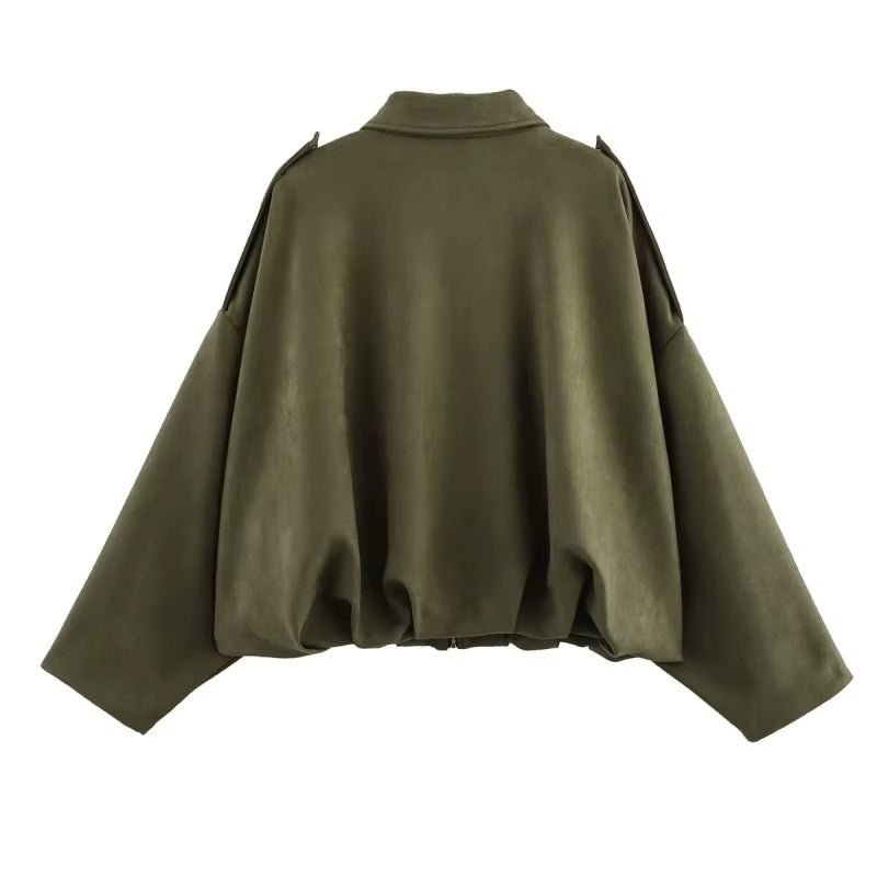 Calvera | Bomber Suede Efecto Premium - vittoria stile