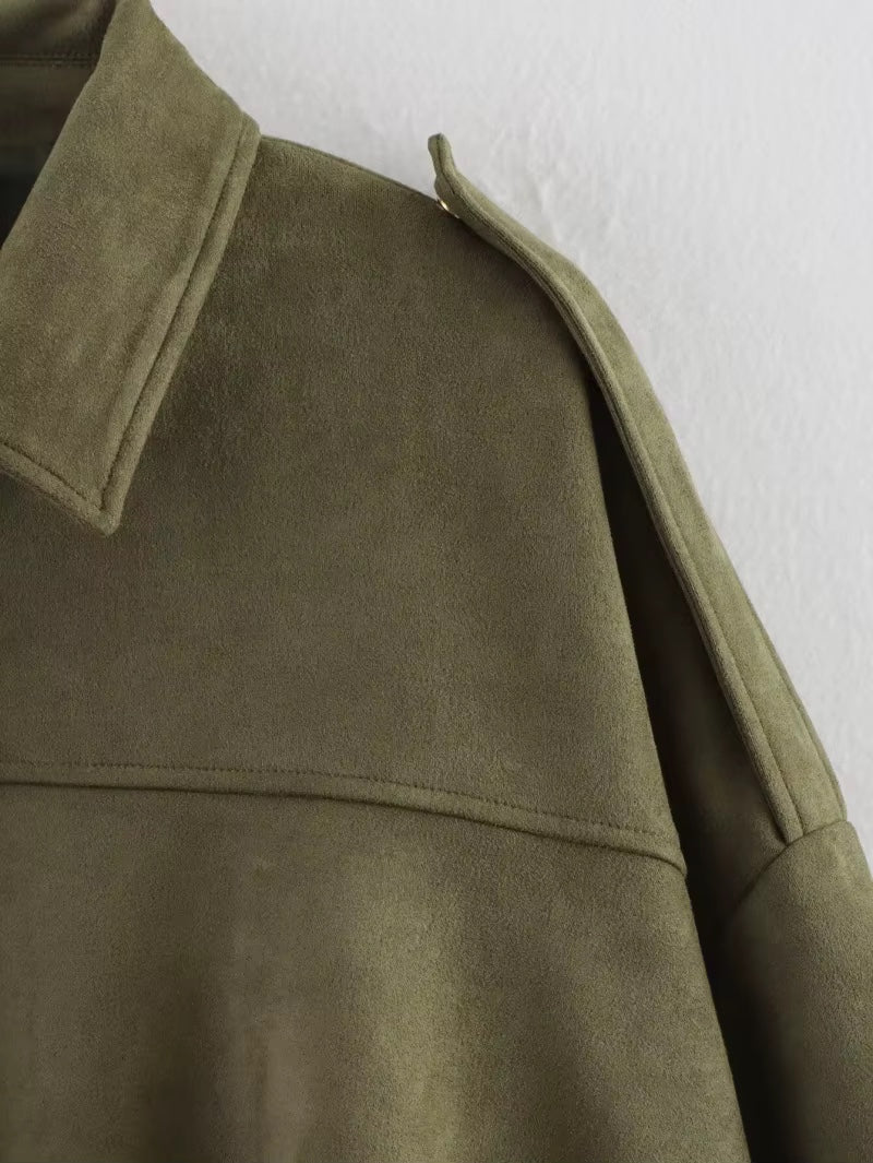 Calvera | Bomber Suede Efecto Premium - vittoria stile
