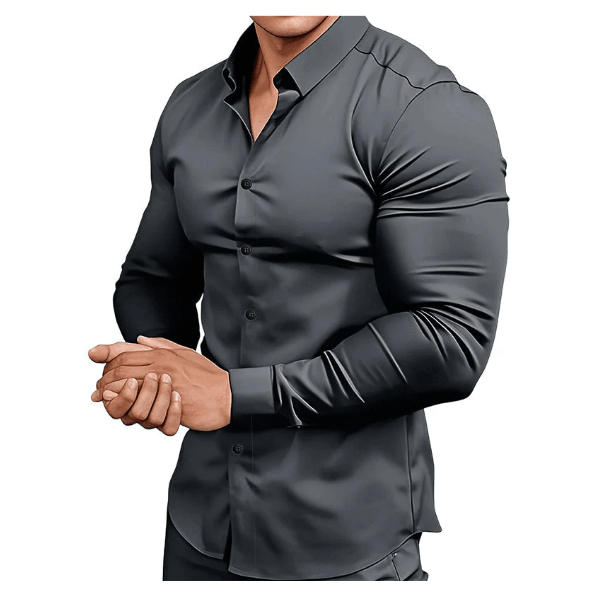 Camisa Hombre Stretch Antiarrrugas | Sin Plancha (No Stiro) - vittoria stile