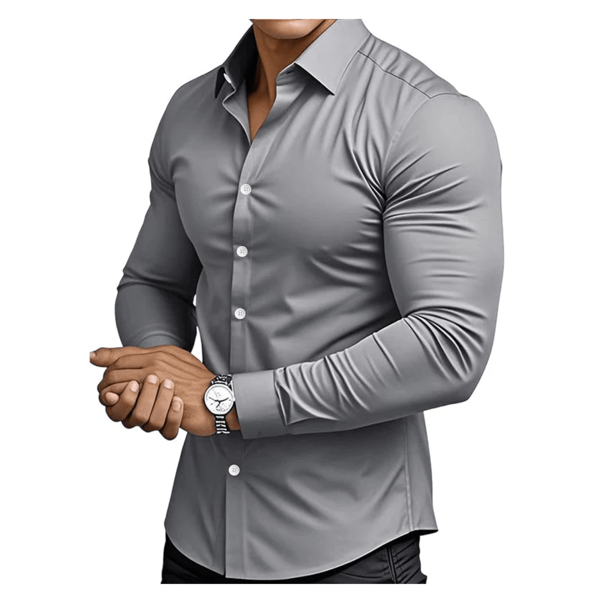 Camisa Hombre Stretch Antiarrrugas | Sin Plancha (No Stiro) - vittoria stile