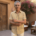 Camisa Horizonte™ – Corte Relajado y Estampado Geométrico - vittoria stile