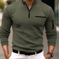 🧥 Camiseta de manga larga para hombre con cremallera – Moderna, masculina y elegante - vittoria stile