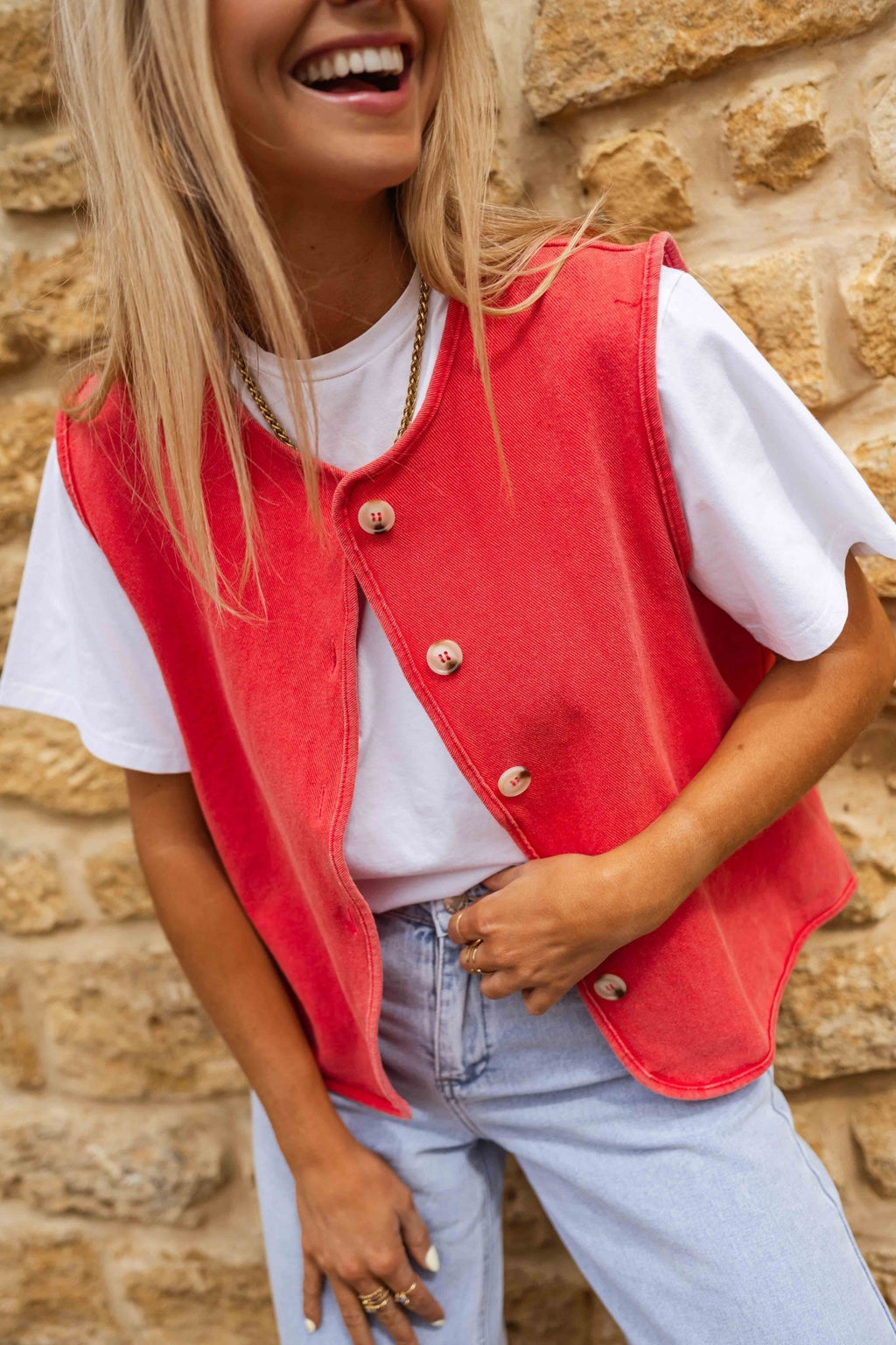 CARLA|GILET ESTIVO VINTAGE - vittoria stile