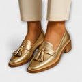 Celeste - Zapatillas doradas - vittoria stile