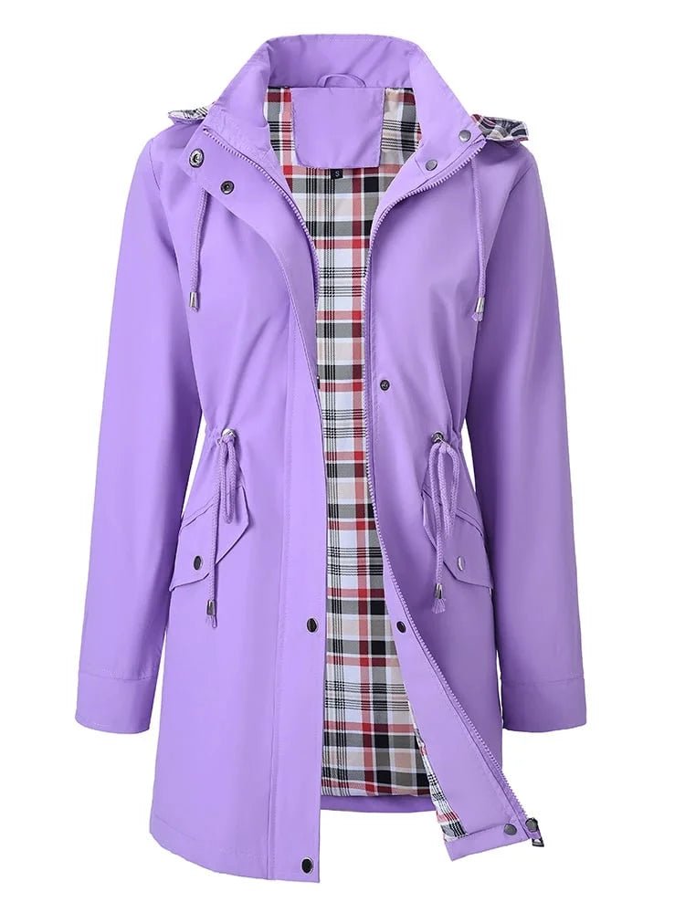 💗🧥Chaqueta impermeable a cuadros para mujer 🍃 - vittoria stile