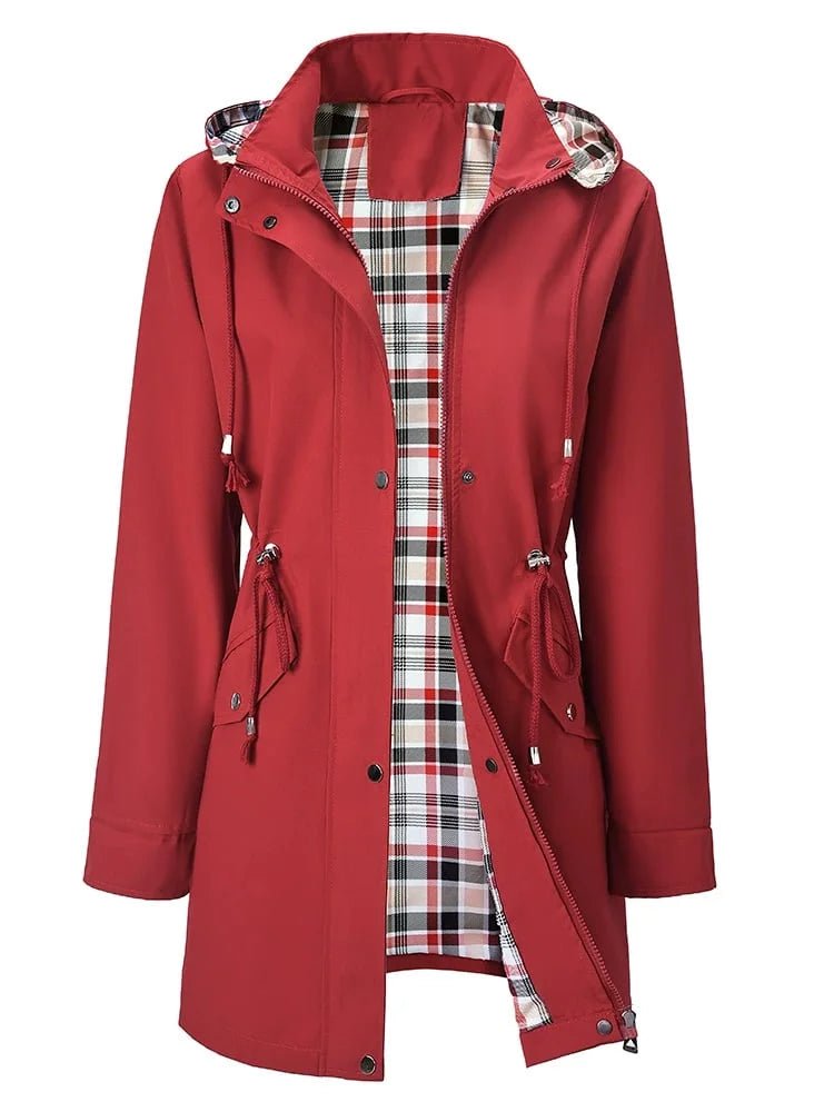 💗🧥Chaqueta impermeable a cuadros para mujer 🍃 - vittoria stile