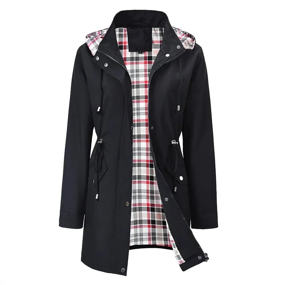 💗🧥Chaqueta impermeable a cuadros para mujer 🍃 - vittoria stile
