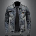 Chaqueta vaquera clásica con cremallera para Hombre - vittoria stile