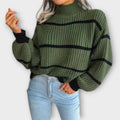 Chavala - suéter de cuello alto con rayas - vittoria stile