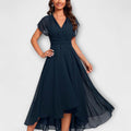 Christina - Vestido de escote en V de corte A - vittoria stile