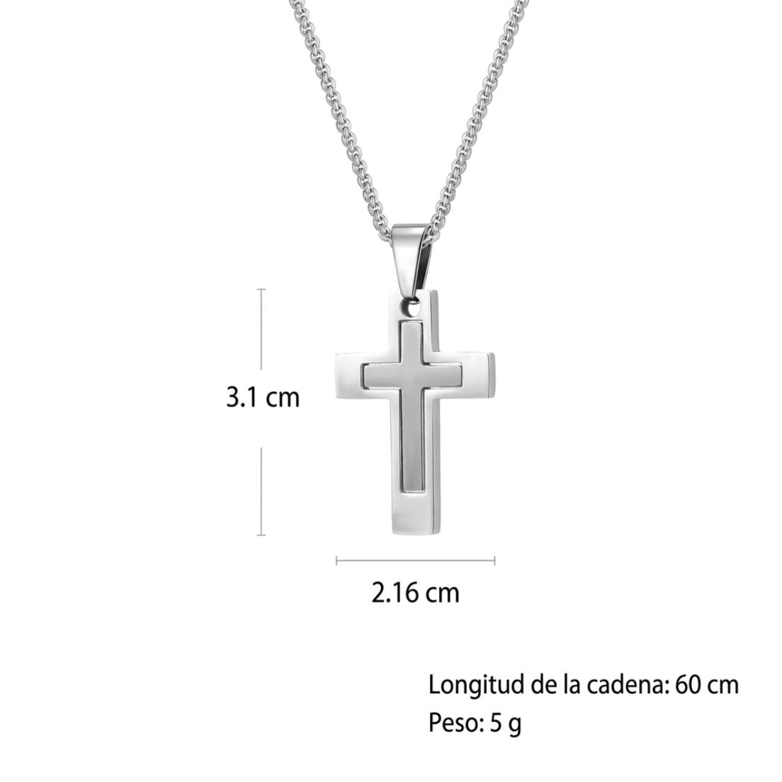 Colección Vittoria Fe — Collares de Cruz para Hombre - vittoria stile