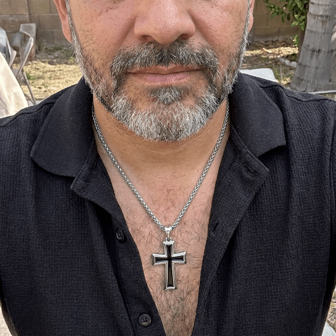 Colección Vittoria Fe — Collares de Cruz para Hombre - vittoria stile