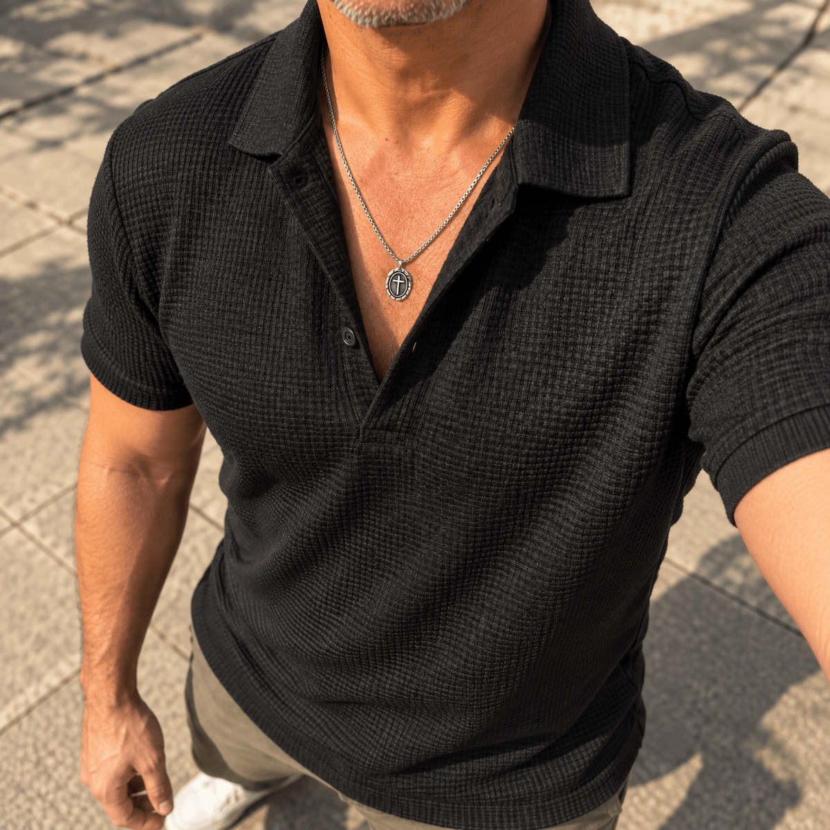 Colección Vittoria Fe — Collares de Cruz para Hombre - vittoria stile