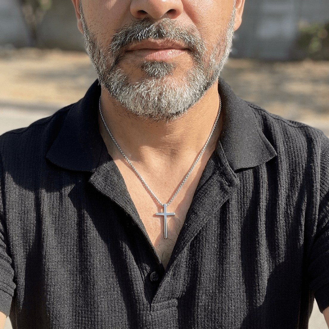 Colección Vittoria Fe — Collares de Cruz para Hombre - vittoria stile