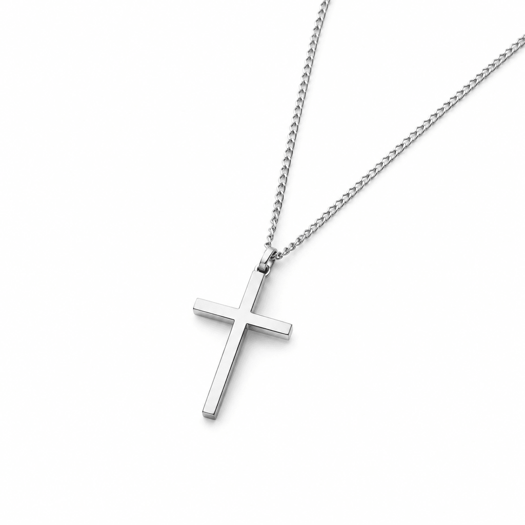 Collar Cruz Eterna | Plata + Oro 18K - vittoria stile