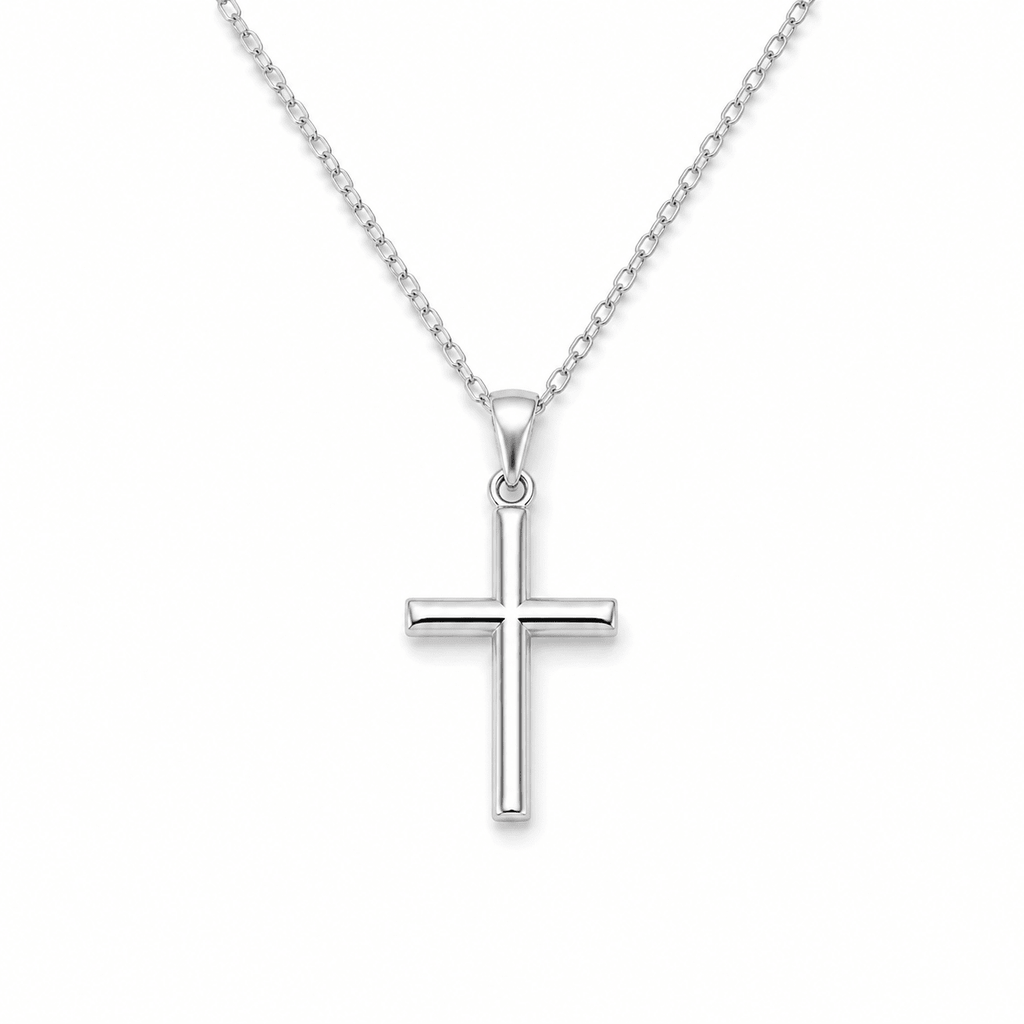 Collar Cruz Eterna | Plata + Oro 18K - vittoria stile