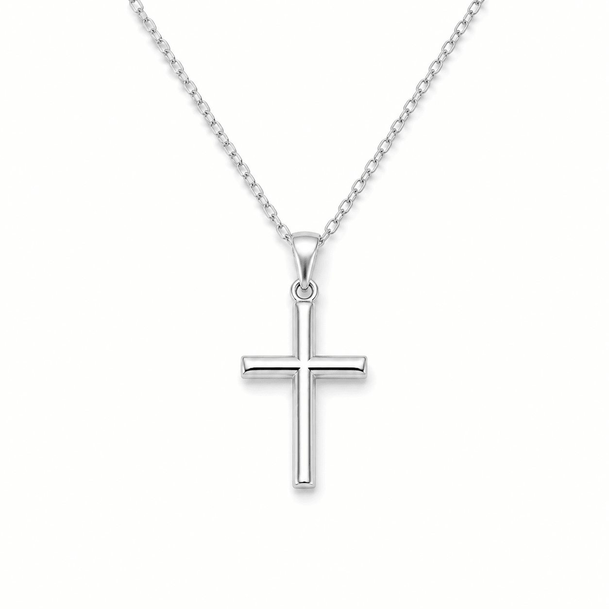 Collar Cruz Eterna | Plata + Oro 18K - vittoria stile