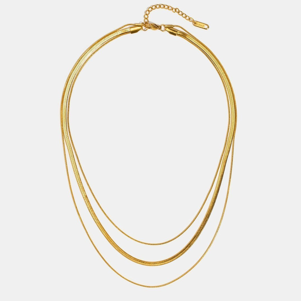 Collar de cadena multicapa de oro - vittoria stile