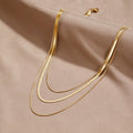 Collar de cadena multicapa de oro - vittoria stile
