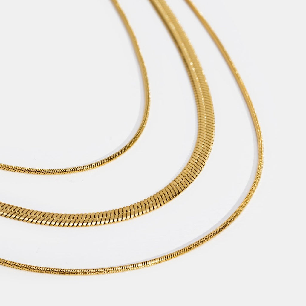 Collar de cadena multicapa de oro - vittoria stile