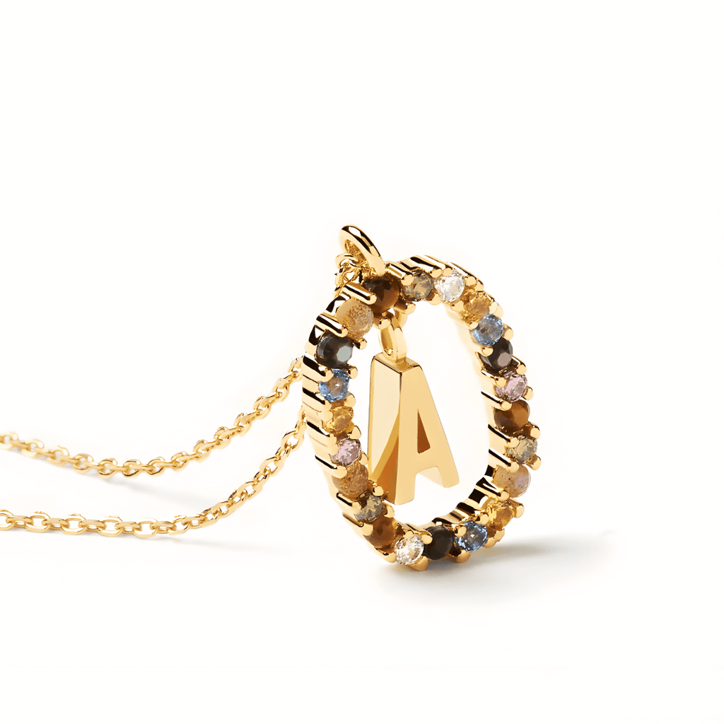 Collar Inicial Radiante - vittoria stile