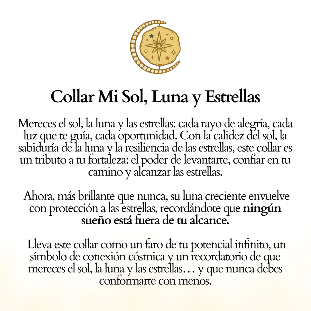 Collar Mi Sol, Luna y Estrellas - vittoria stile