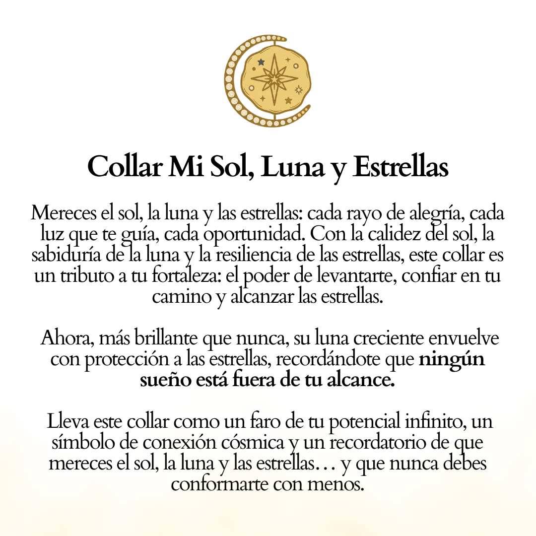 Collar Mi Sol, Luna y Estrellas - vittoria stile