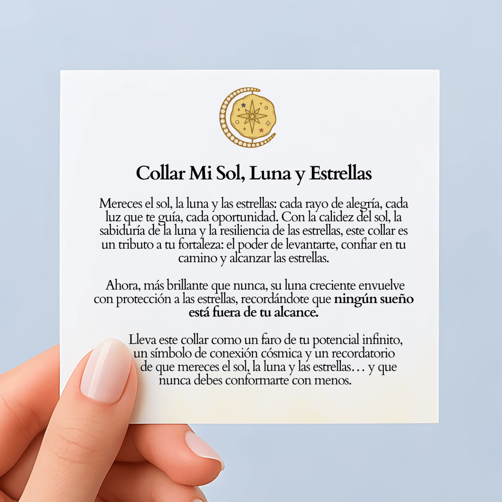 Collar Mi Sol, Luna y Estrellas - vittoria stile