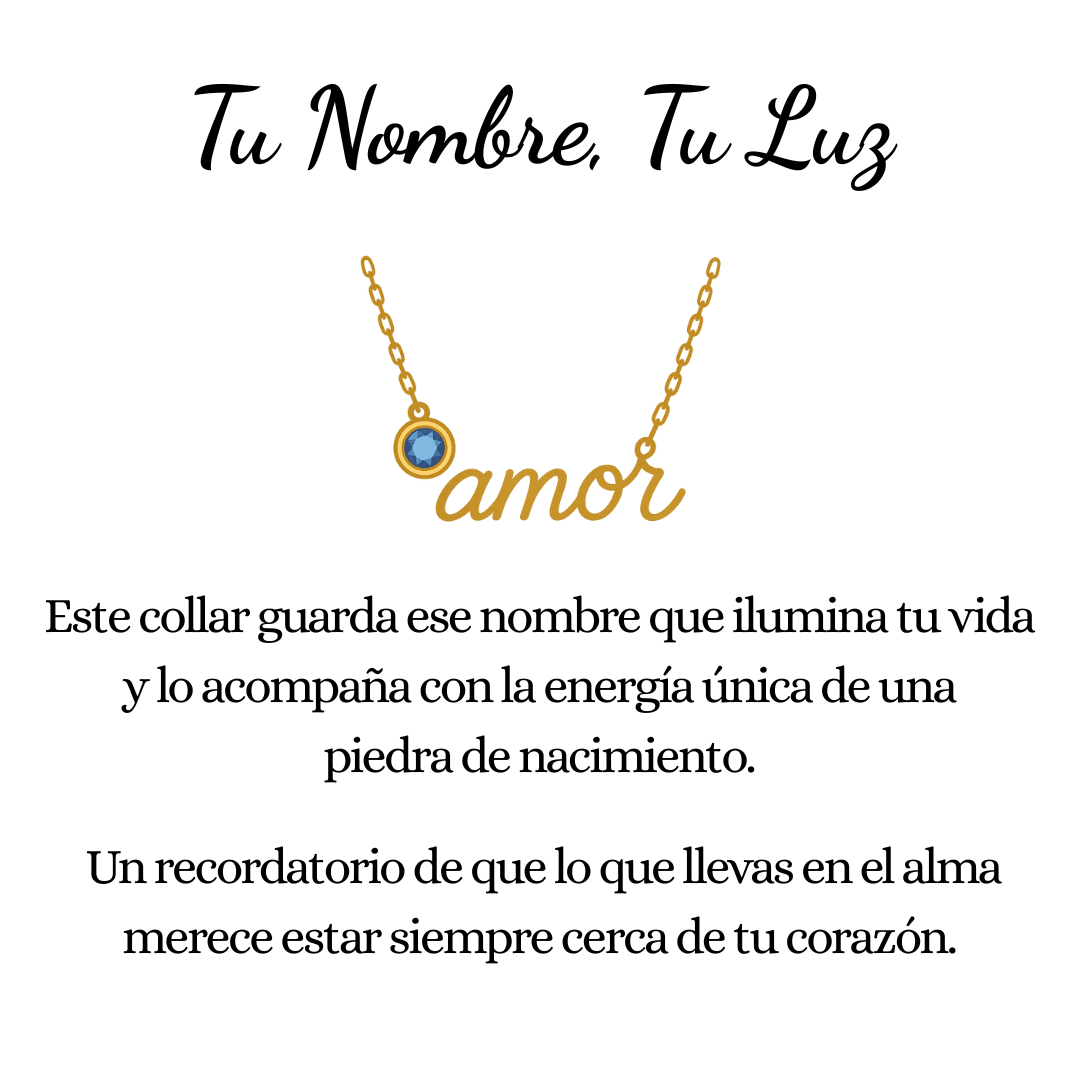 Collar Tu Nombre, Tu Luz - vittoria stile