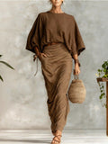 Conjunto de blusa con falda larga - vittoria stile