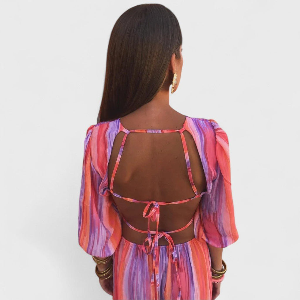 Elena™|Abito Estivo con Cut - Out - vittoria stile