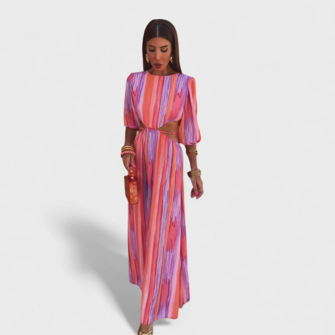 Elena™|Abito Estivo con Cut - Out - vittoria stile