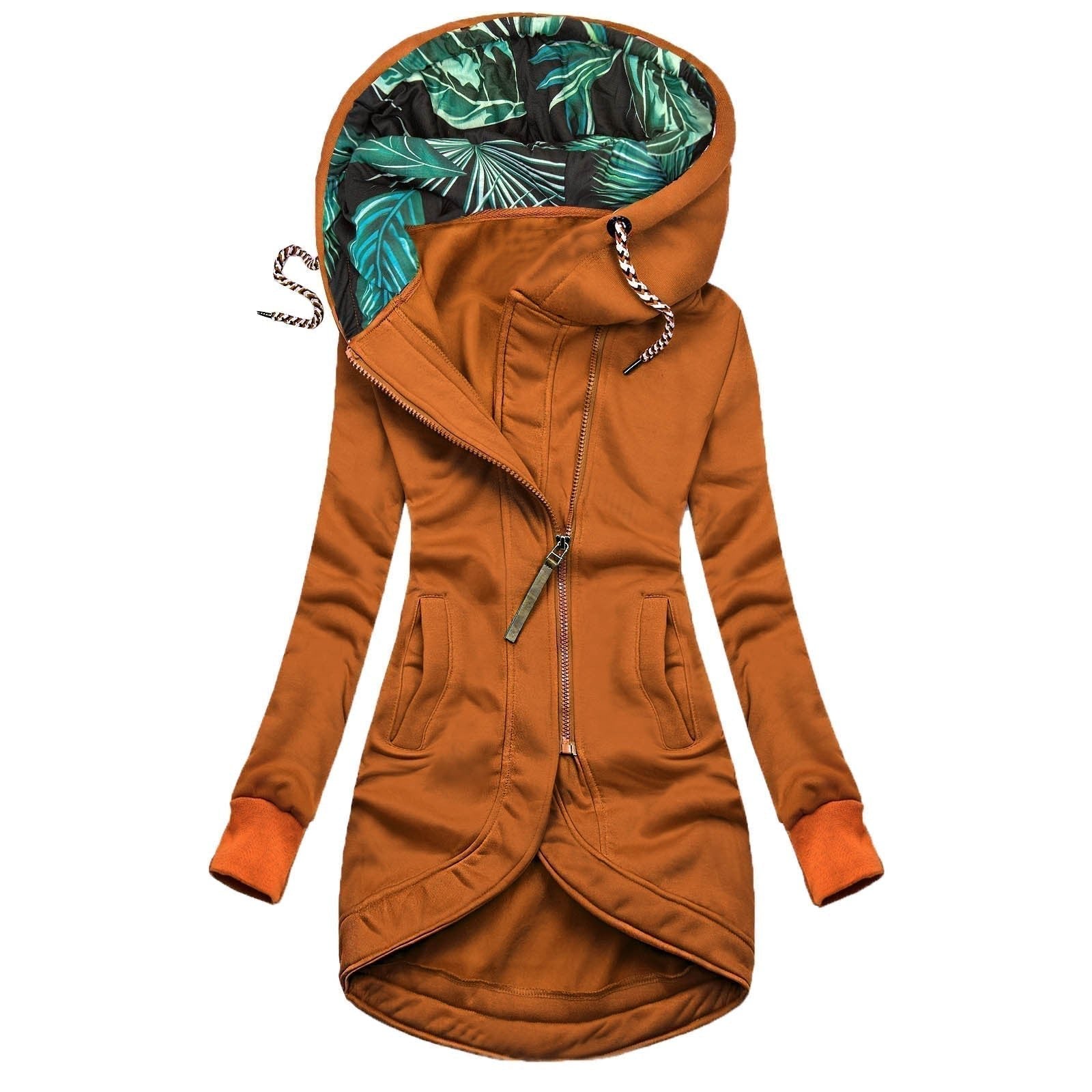 Eleonora™ – Abrigo de invierno con cremallera asimétrica - vittoria stile