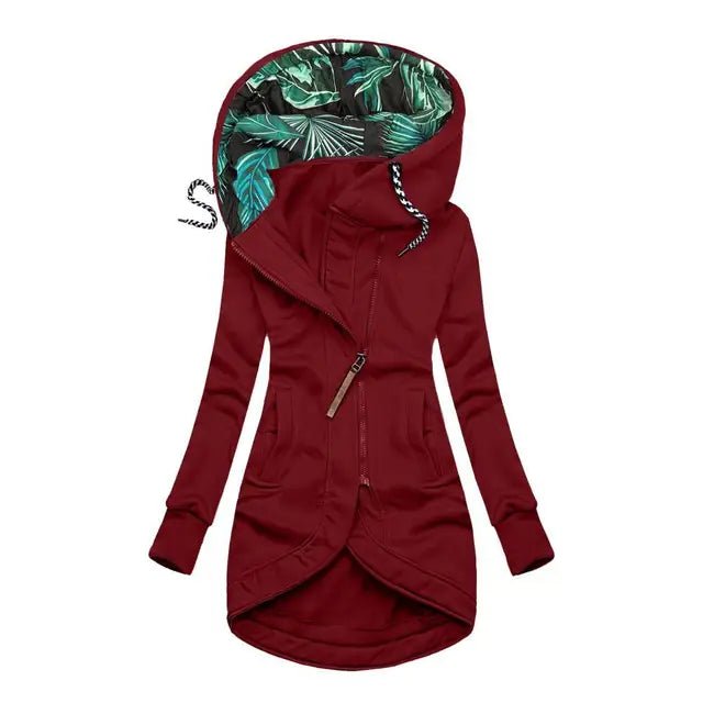 Eleonora™ – Abrigo de invierno con cremallera asimétrica - vittoria stile