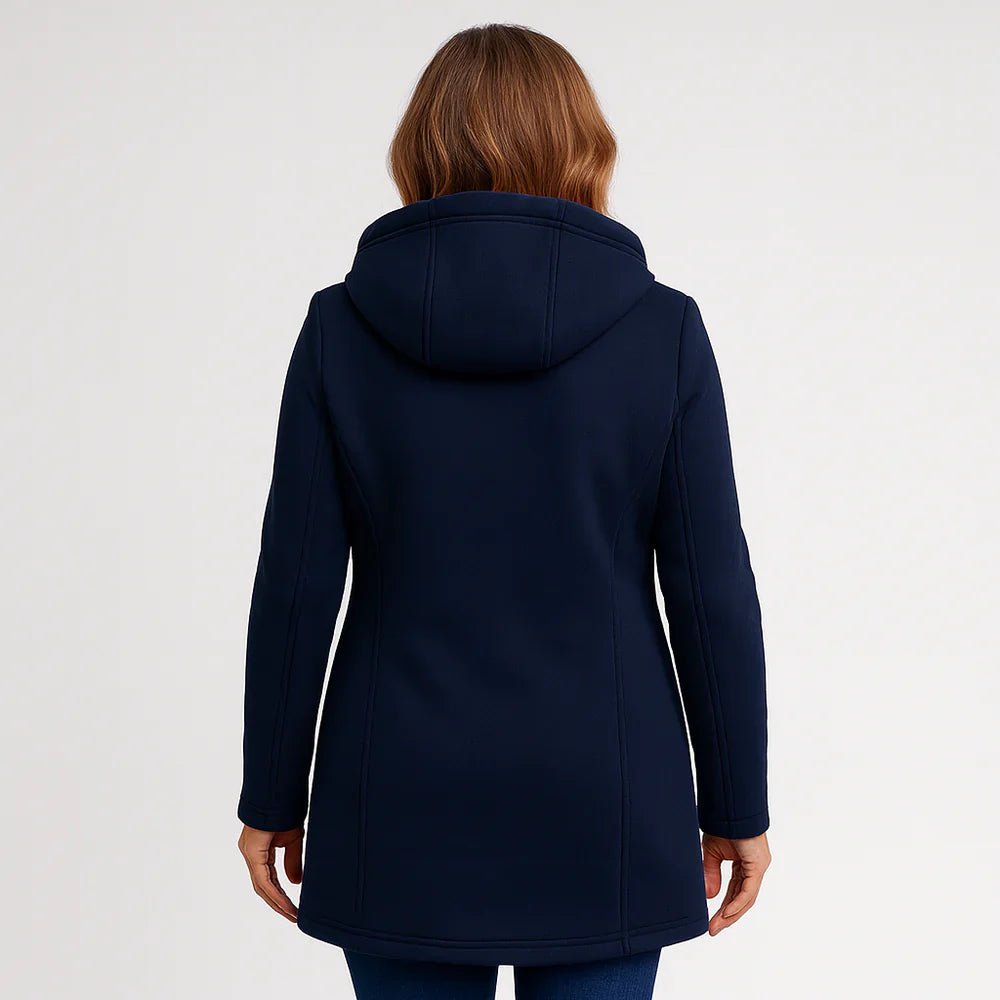 Eleonora™ – Abrigo de invierno con cremallera asimétrica - vittoria stile