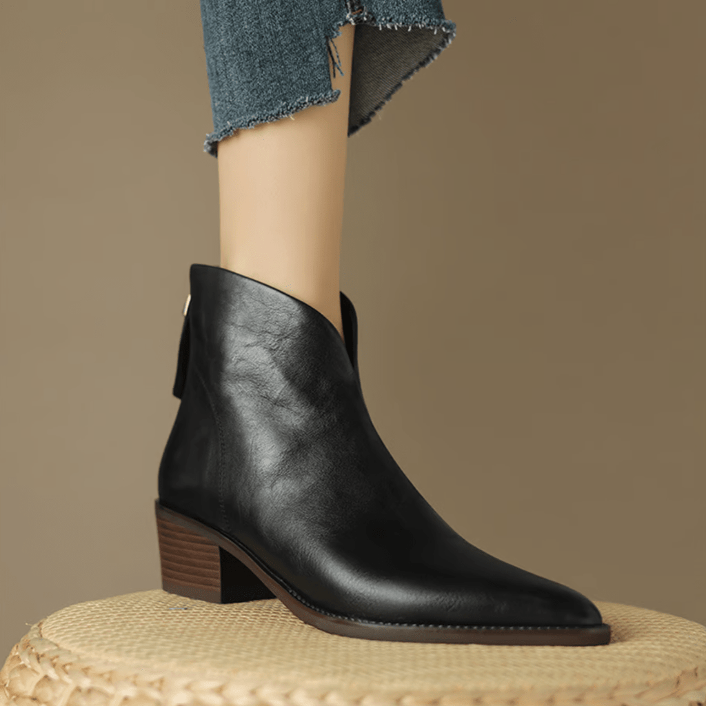 EMERA™|STIVALETTI TACCO BASSO - vittoria stile