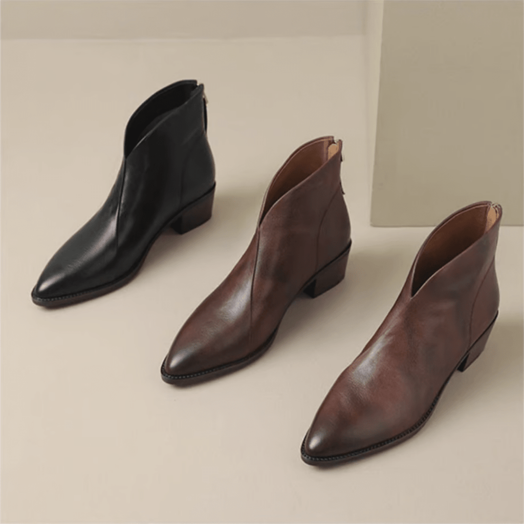 EMERA™|STIVALETTI TACCO BASSO - vittoria stile