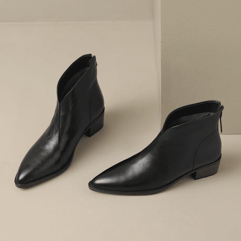 EMERA™|STIVALETTI TACCO BASSO - vittoria stile