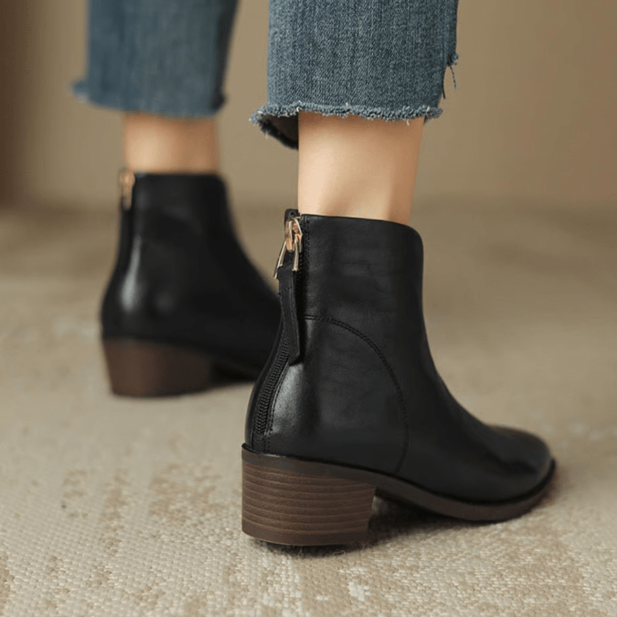 EMERA™|STIVALETTI TACCO BASSO - vittoria stile