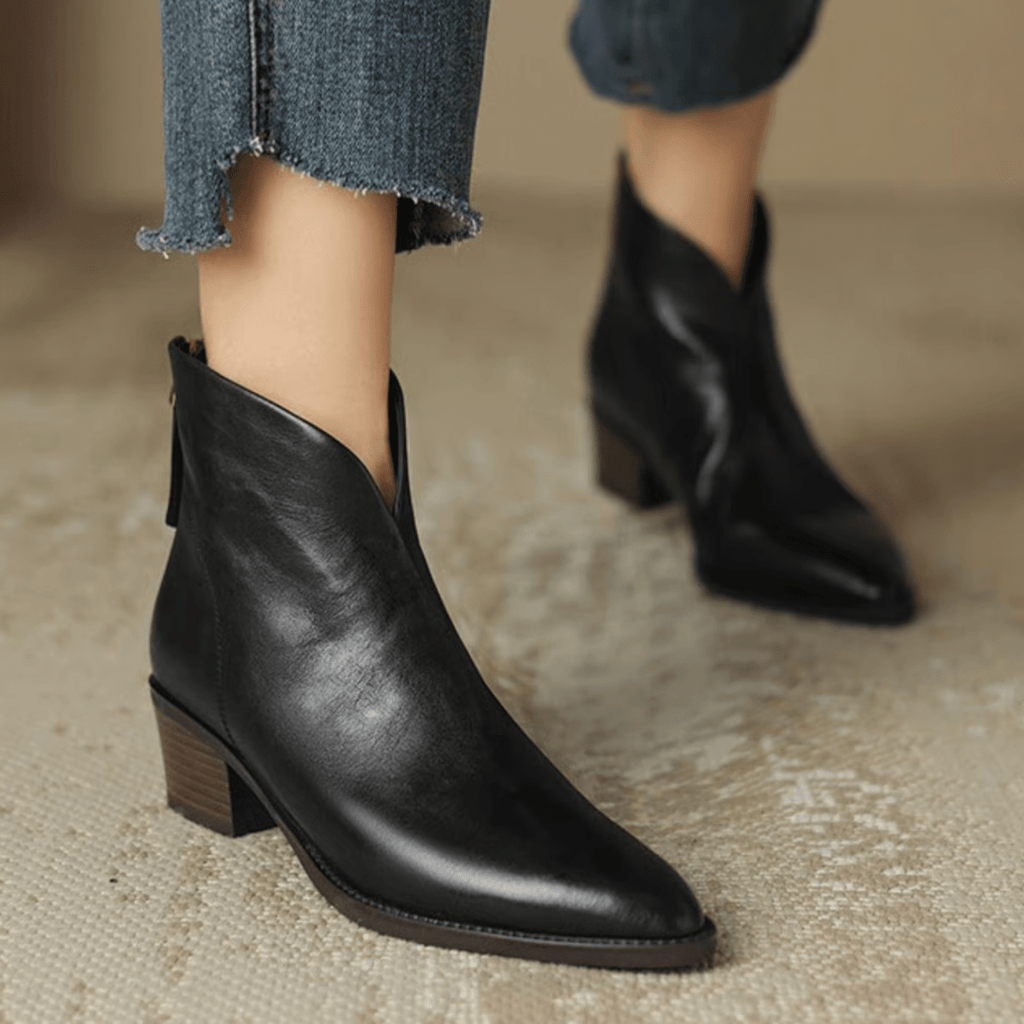EMERA™|STIVALETTI TACCO BASSO - vittoria stile