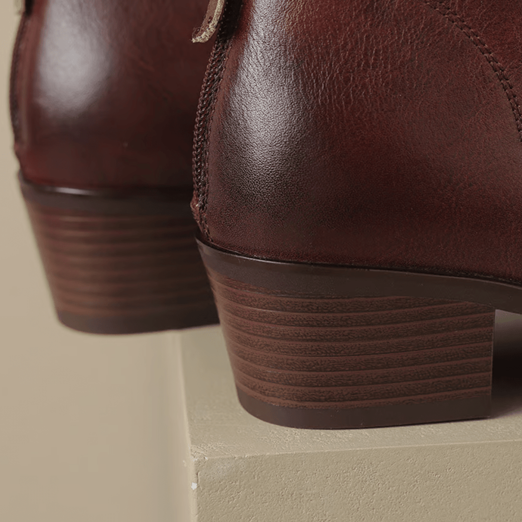 EMERA™|STIVALETTI TACCO BASSO - vittoria stile