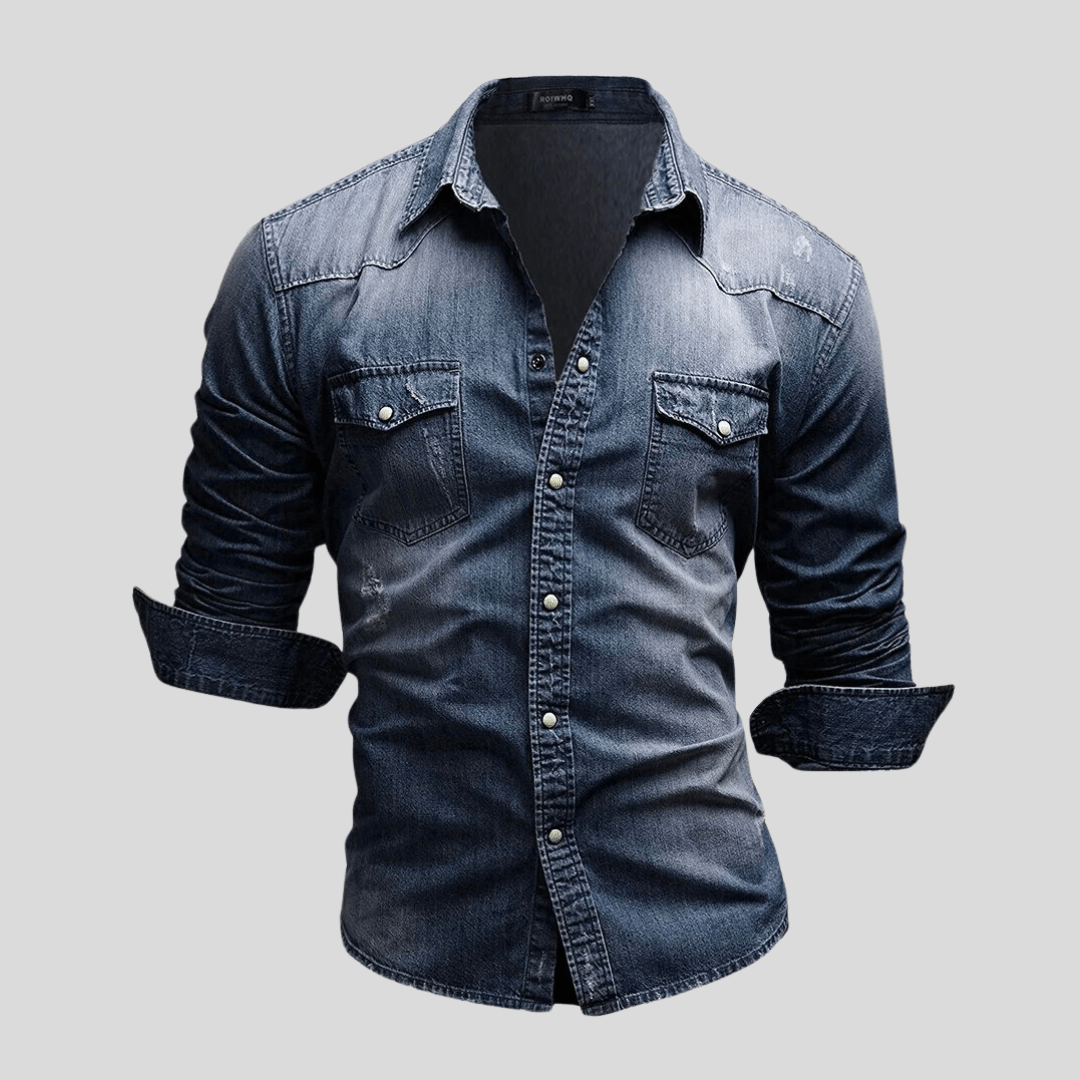 EMILIANO™ | Camisa de Denim Moderna - vittoria stile